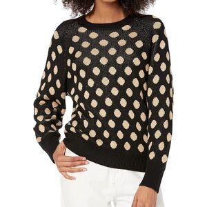 cable stitch polka dot sweater